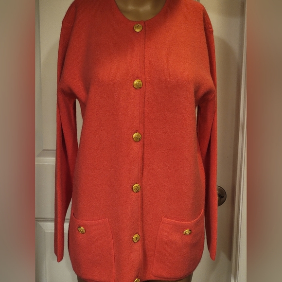 Qu'est-ce Que C'est 100% Argentine Cashmere Women's Pink Cardigan - Picture 7 of 12